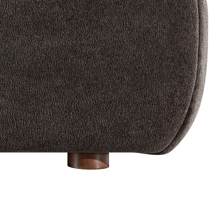 Thera Pillow Headboard Upholstered Bed, Cocoa Chenille - daals