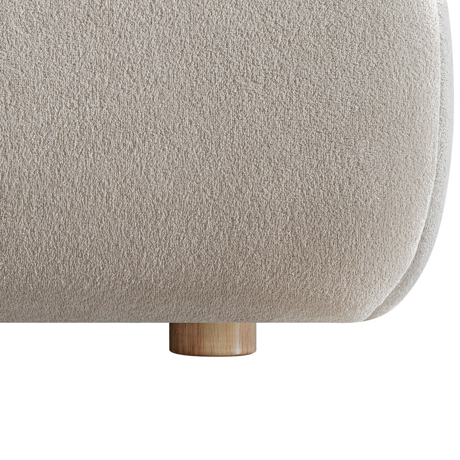 Thera Pillow Headboard Upholstered Bed, Fawn Chenille - daals