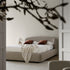 Constance Winged Headboard Ottoman Storage Bed, Light Taupe Boucle - daals