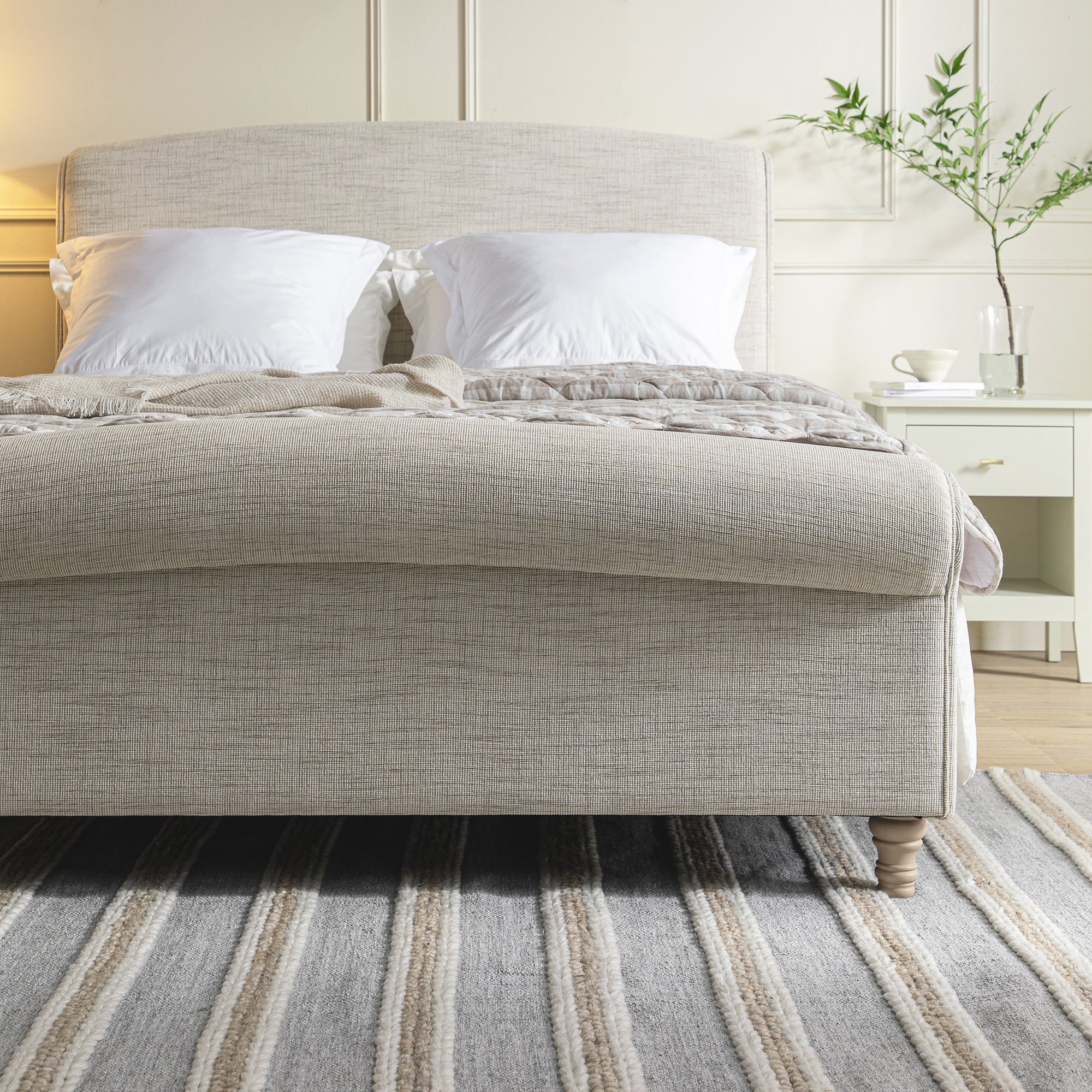 Illustration of Texture Storage Ottoman For Rent Furniture