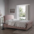Porchester Ottoman Storage Sleigh Bed, Rosewater Pink Fabric - daals