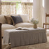 Egerton Box - Pleat Storage Bench, Blue Striped Linen - daals