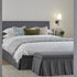 Egerton Box - Pleat Ottoman Storage Bed, Charcoal Brushed Fabric - daals