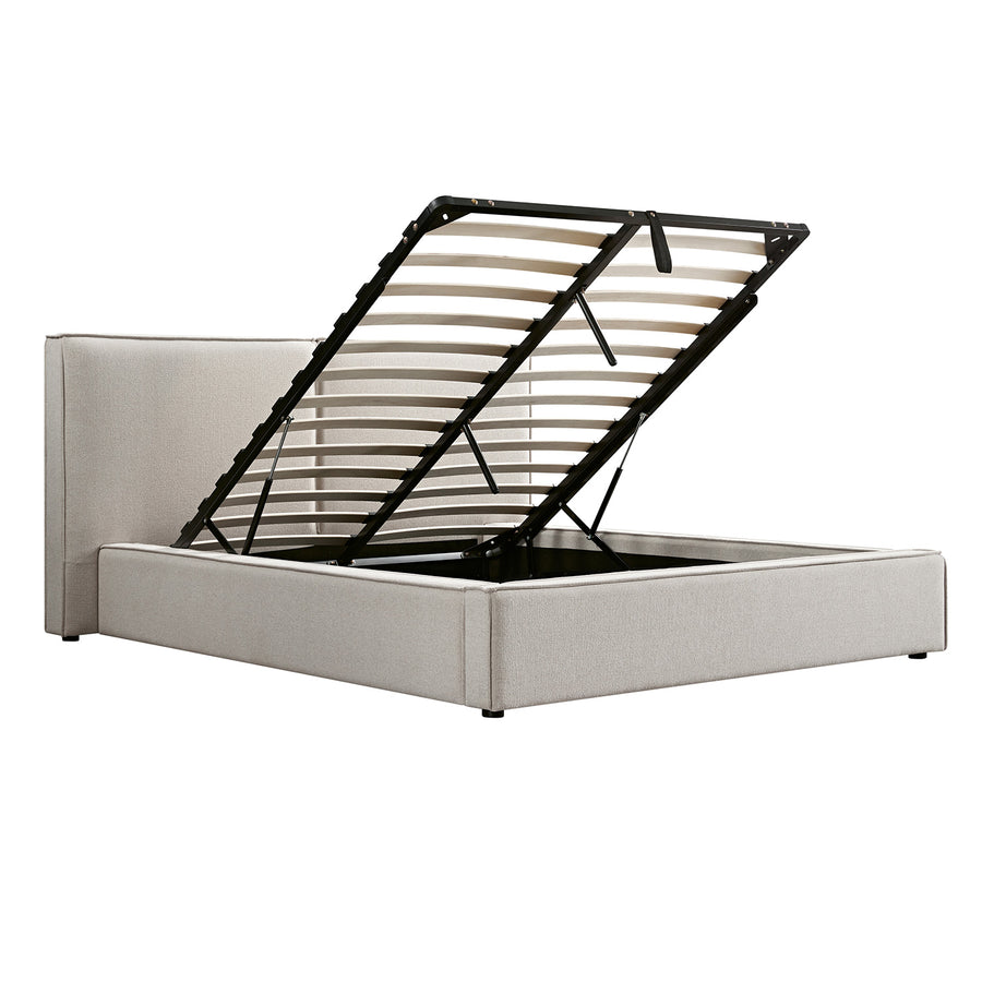 Claudine Ottoman Storage Bed, Oatmeal Weave - daals