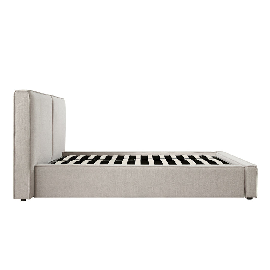 Claudine Ottoman Storage Bed, Oatmeal Weave - daals