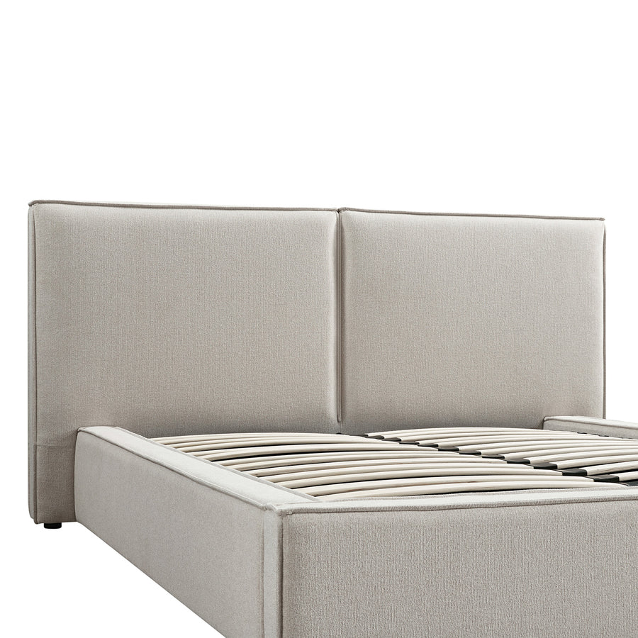 Claudine Ottoman Storage Bed, Oatmeal Weave - daals