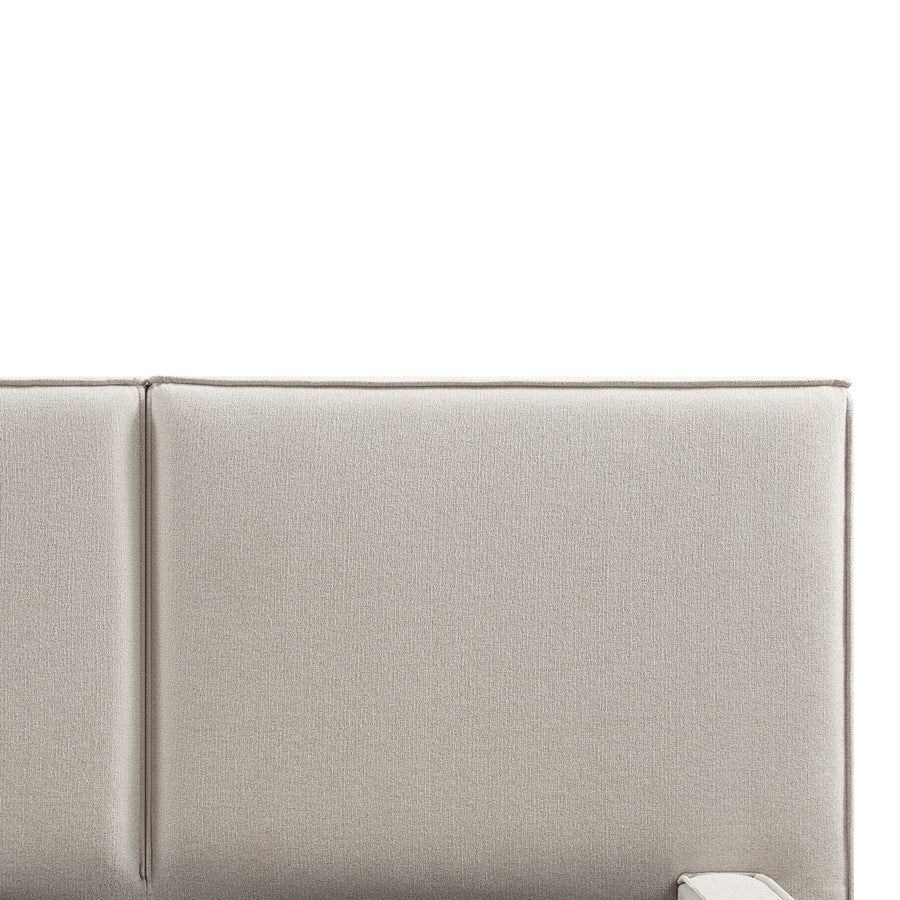 Claudine Ottoman Storage Bed, Oatmeal Weave - daals