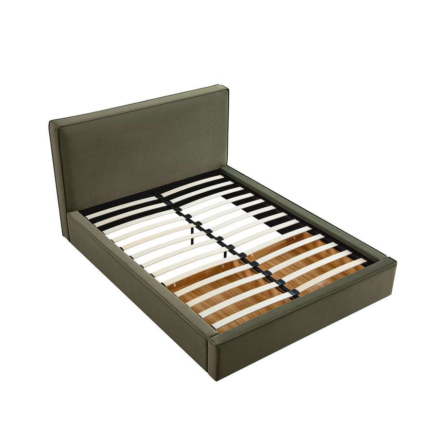 Forte Drawer Storage Bed, Dried Herb Mohair