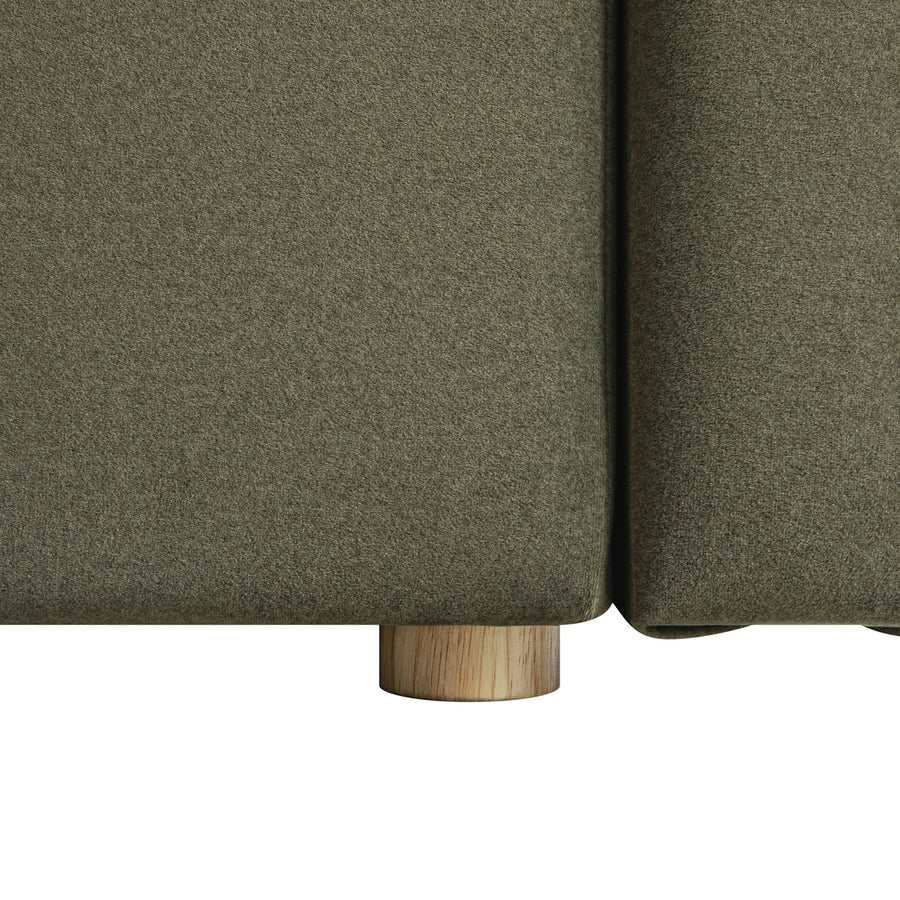 Forte Drawer Storage Bed, Dried Herb Mohair