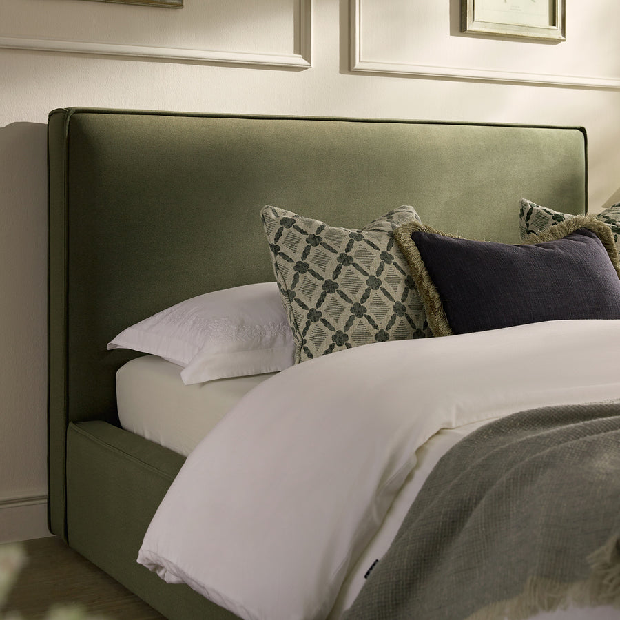 Forte Drawer Storage Bed, Dried Herb Mohair
