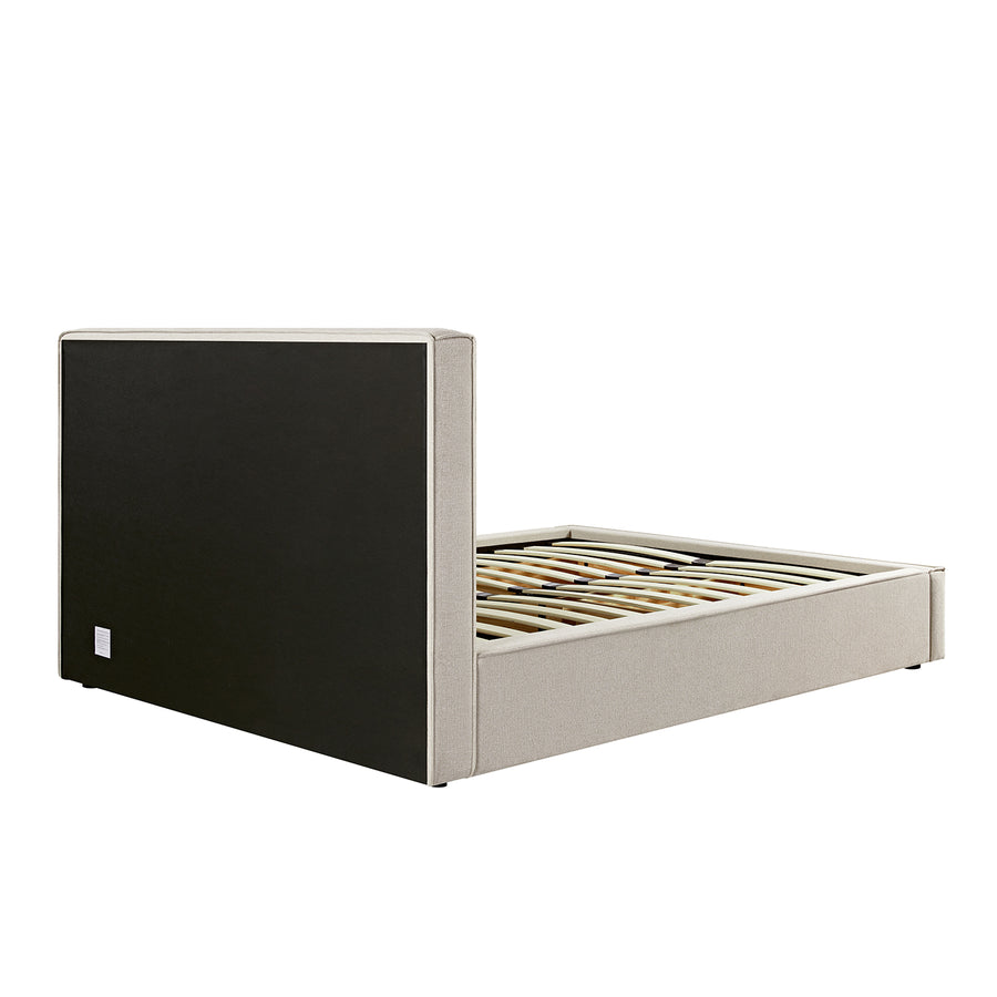 Forte Drawer Storage Bed, Oatmeal Weave