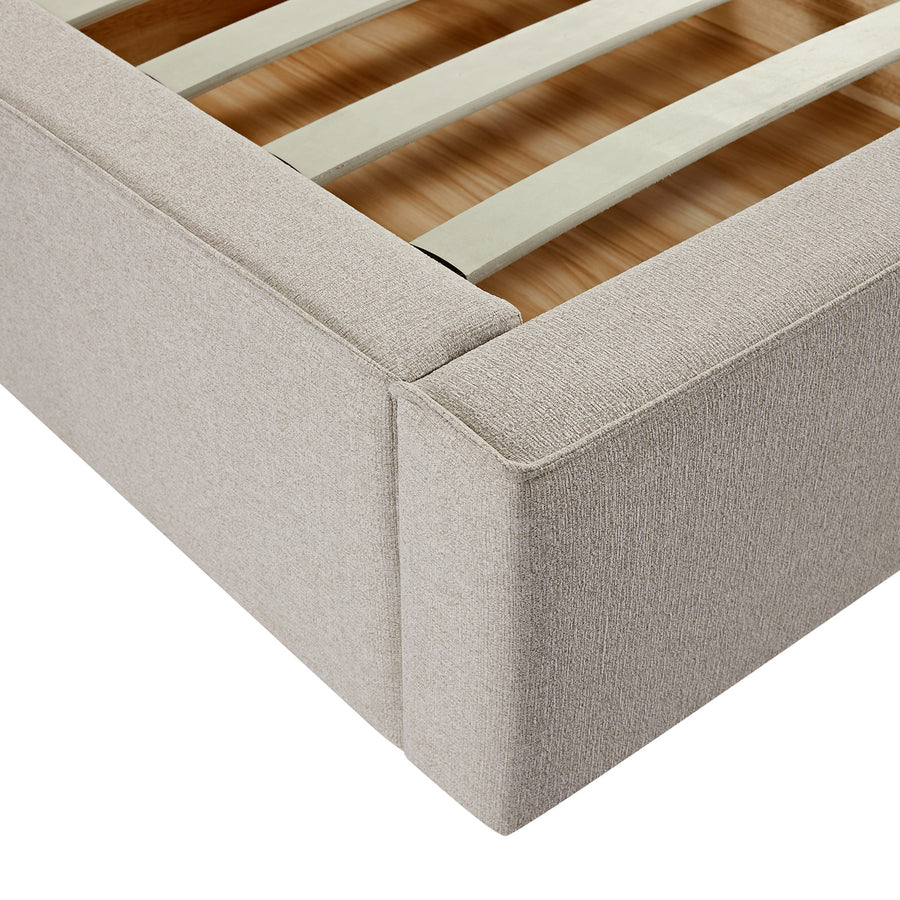 Forte Drawer Storage Bed, Oatmeal Weave