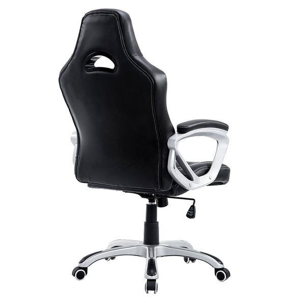 DaAls Racing Sport Swivel Office Chair in Black