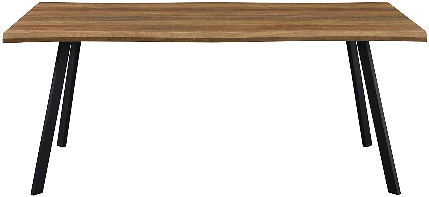 Kenora Wood Effect 150 cm Dining Table with Curved Edges 4 Seater