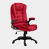 Cherry Tree Furniture Executive Recline Extra Padded Office Chair Standard, MO17 Red Velvet