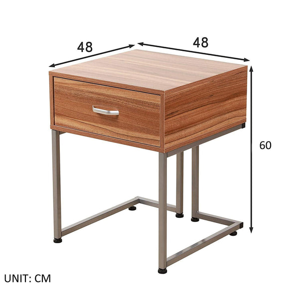 Nash Bedside Table in Walnut - daals