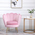 Hepburn Accent Chair in Pink Velvet