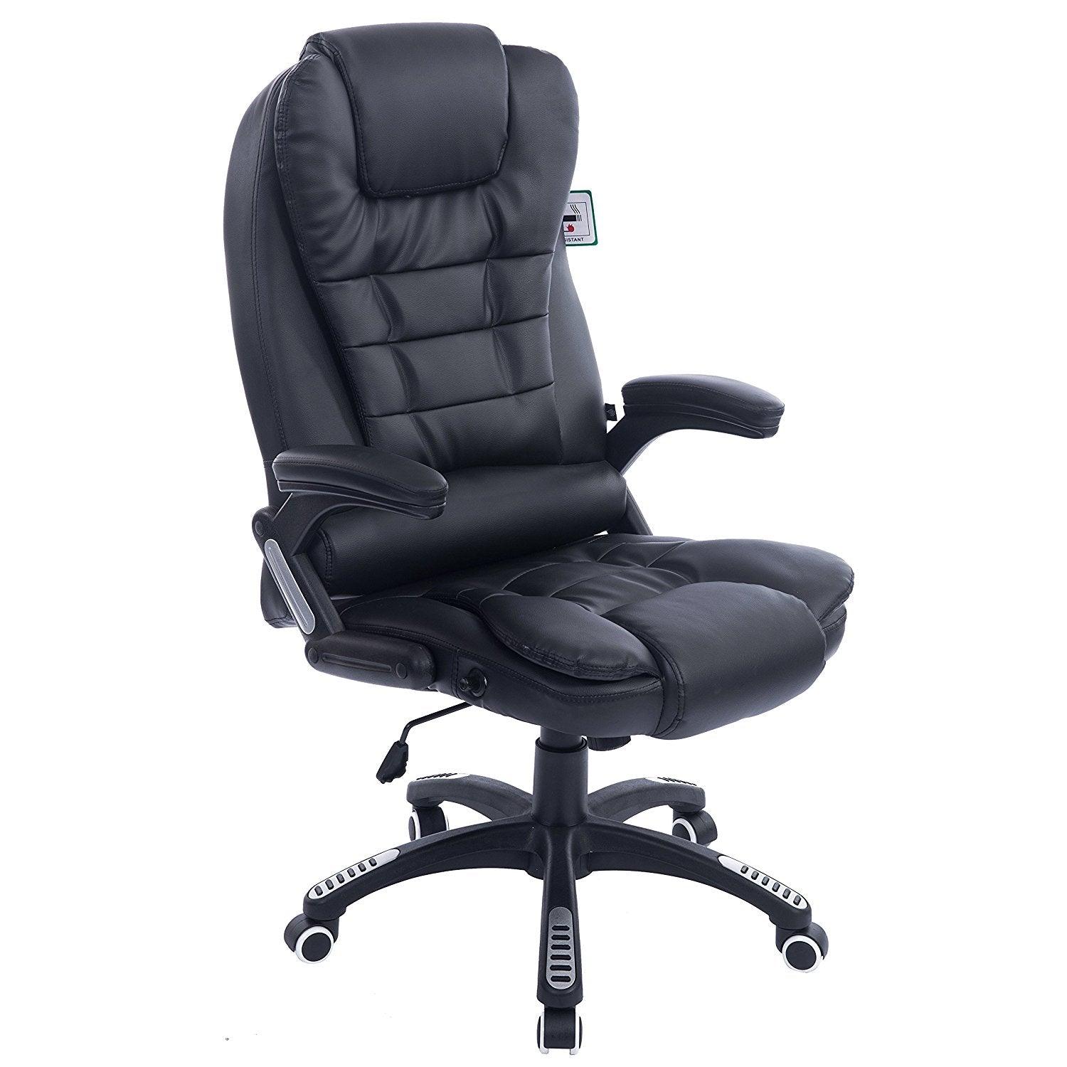 Executive Recline High Back Extra Padded Office Chair, MO17 Black