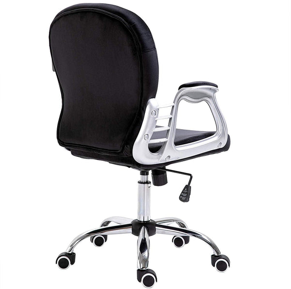 Black Velvet Chesterfield Swivel Chair - daals