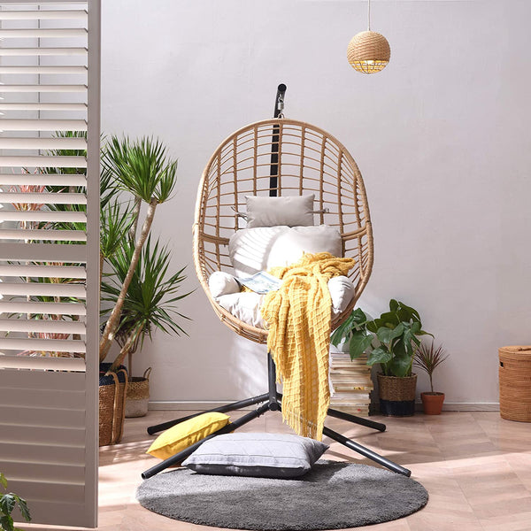 Marigold Rattan Effect Hanging Egg Chair