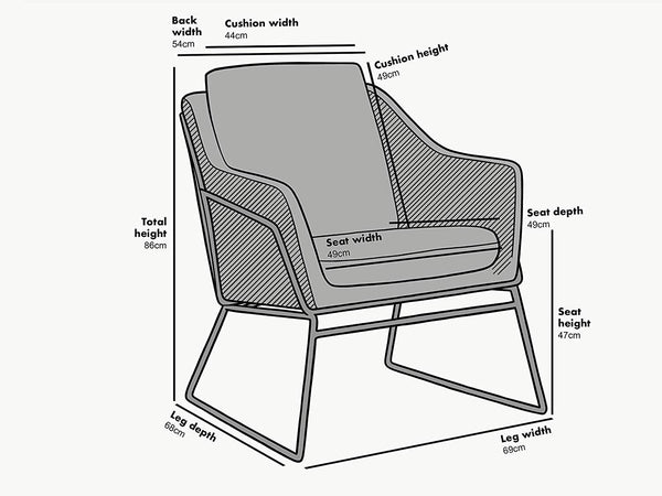 Hedy Accent Chair in Grey Velvet