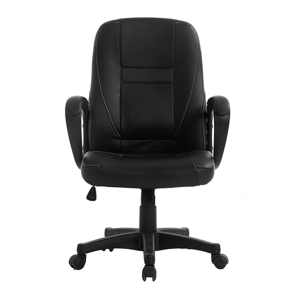 Swivel Office Desk Chair MO19 Black PU Leather