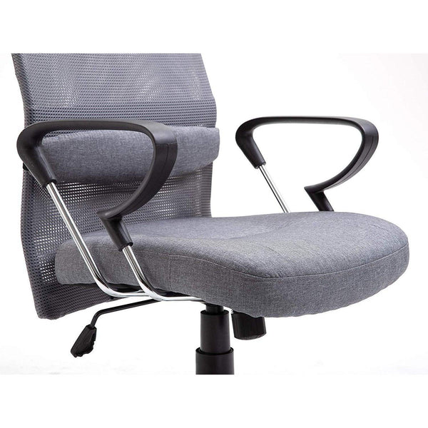 High Back Mesh Fabric Swivel Office Chair, MO57 Grey | daals