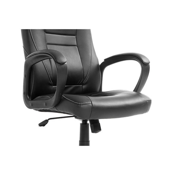 Swivel Office Desk Chair MO19 Black PU Leather