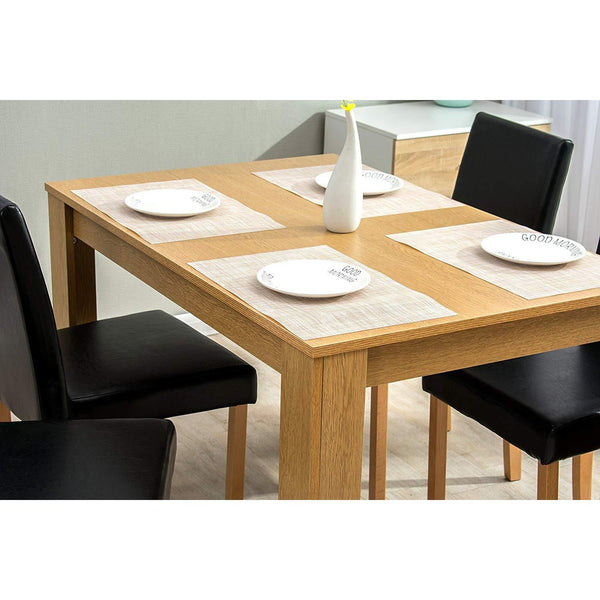 5-Piece Dining Room Set 4-Seater Dining Table with 4 Chairs - daals