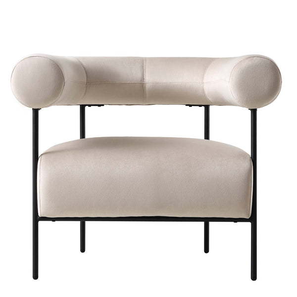 Fulbourn Champagne Velvet Armchair