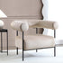 Fulbourn Champagne Velvet Armchair - daals