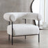 Fulbourn White Boucle Armchair - daals