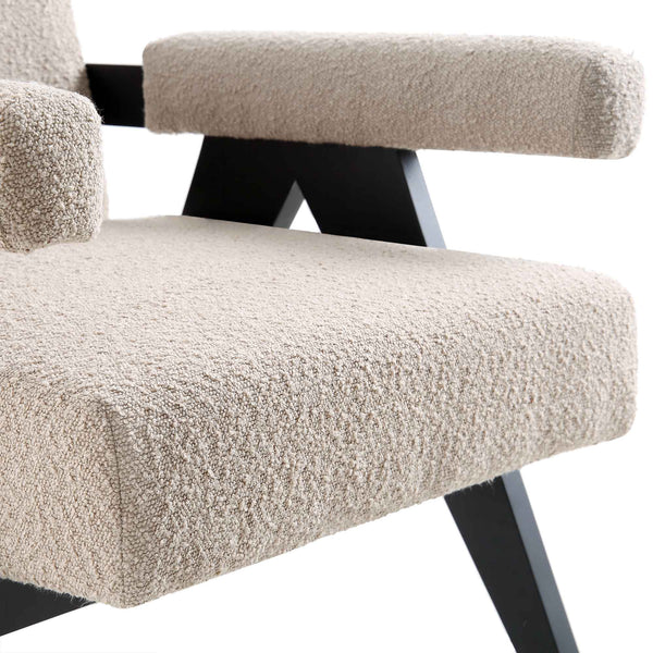 Chinnor Sand Boucle Accent Chair