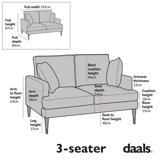 Brigette 3-Seater Olive Green Velvet Sofa with Antique Brass Castor Legs