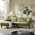 Hanney Chesterfield Chaise Sofabed in Moss Green Velvet - daals