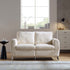 Noak 2 - Seater Beige Woven Fabric Sofa with Chrome Legs - daals