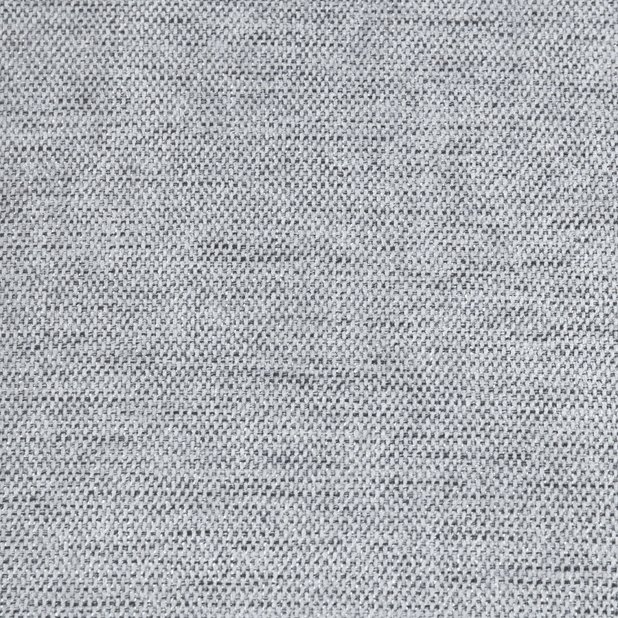 Noak 3-Seater Grey Woven Fabric Sofa with Chrome Legs