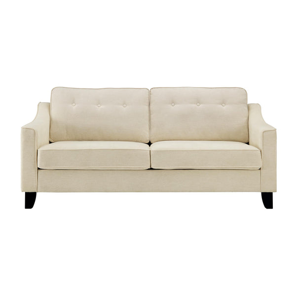 Harper 3-Seater Slope Arm Beige Woven Fabric Sofa