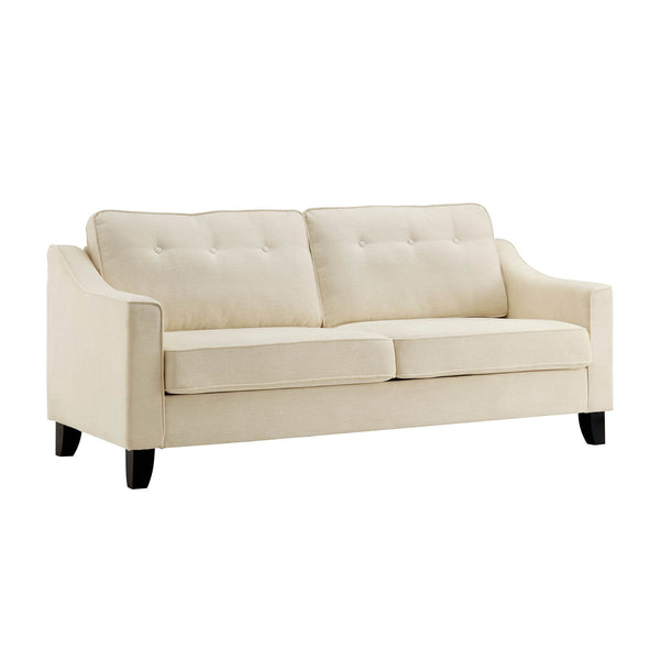 Harper 3-Seater Slope Arm Beige Woven Fabric Sofa