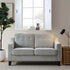 Harper 2 - Seater Slope Arm Grey Woven Fabric Sofa - daals