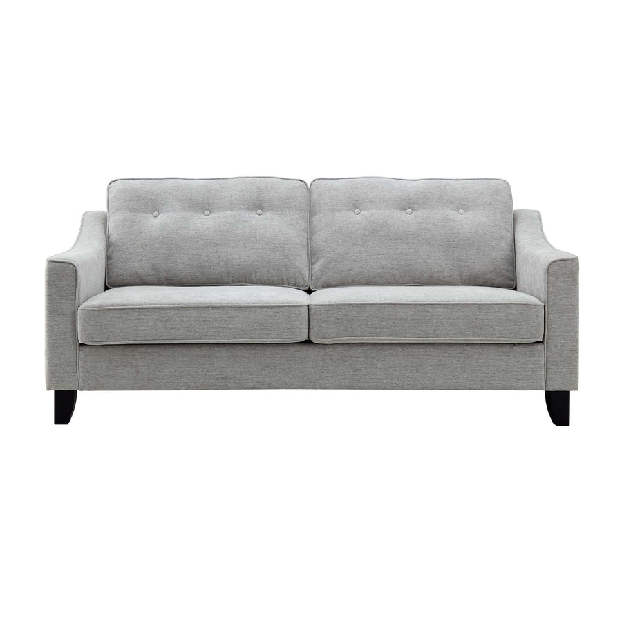 Harper 3 - Seater Slope Arm Grey Woven Fabric Sofa - daals