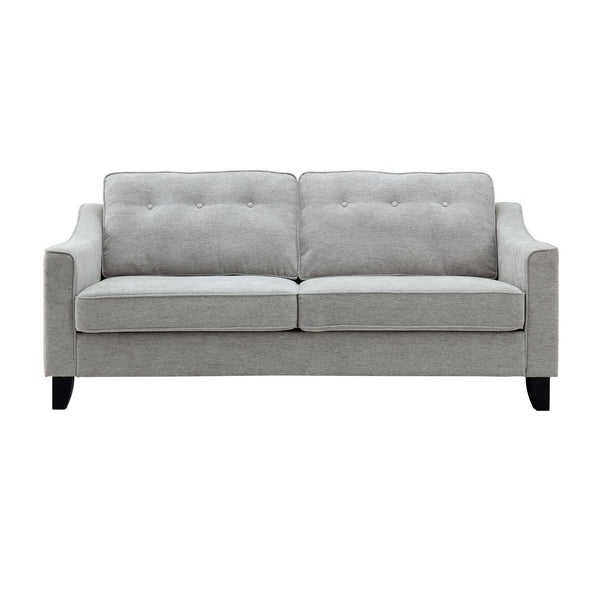 Harper 3-Seater Slope Arm Grey Woven Fabric Sofa