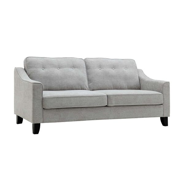 Harper 3-Seater Slope Arm Grey Woven Fabric Sofa