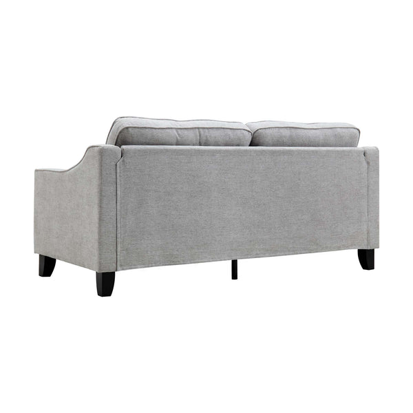 Harper 3-Seater Slope Arm Grey Woven Fabric Sofa