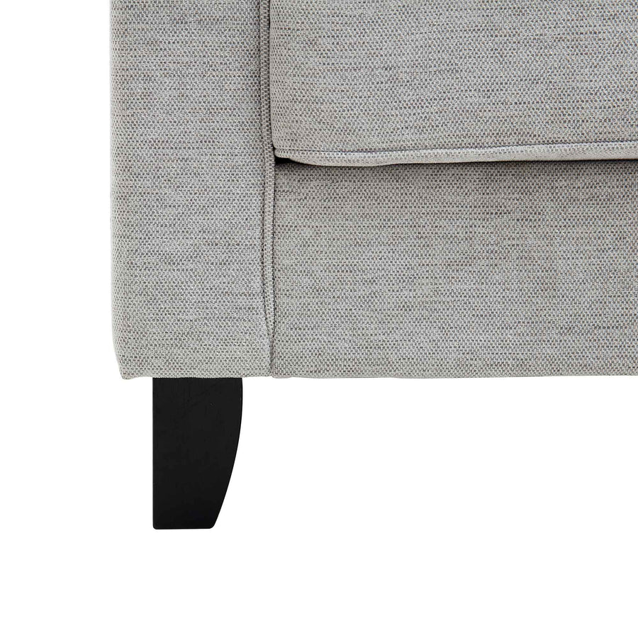 Harper 3 - Seater Slope Arm Grey Woven Fabric Sofa - daals