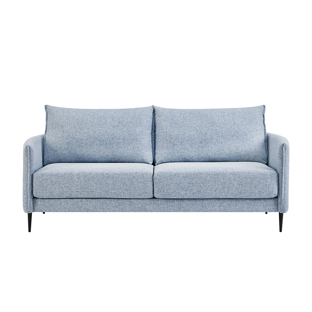 Bari Flax Blue Fabric Sofa