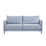 Bari Flax Blue Fabric Sofa | daals