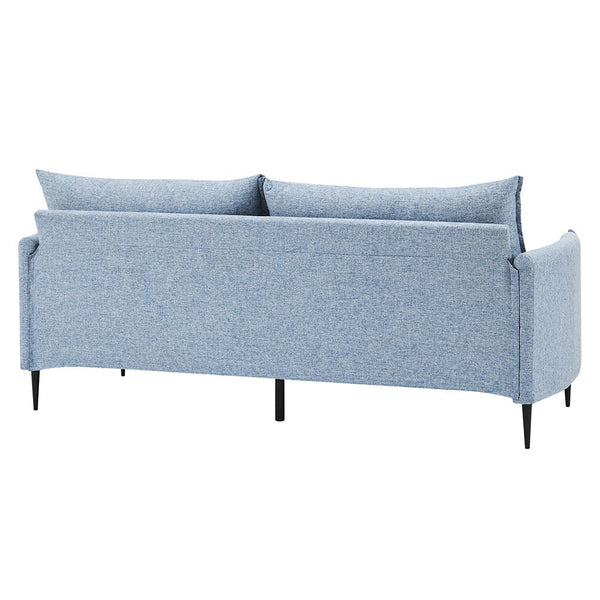 Bari Flax Blue Fabric Sofa