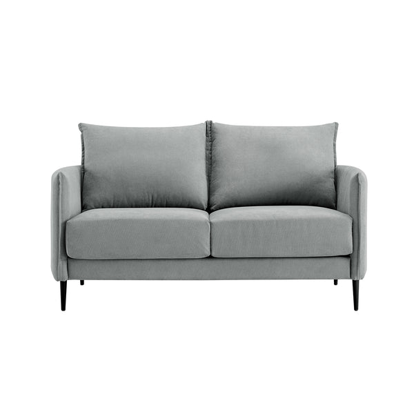 Bari Light Grey Brushed Fabric Sofa