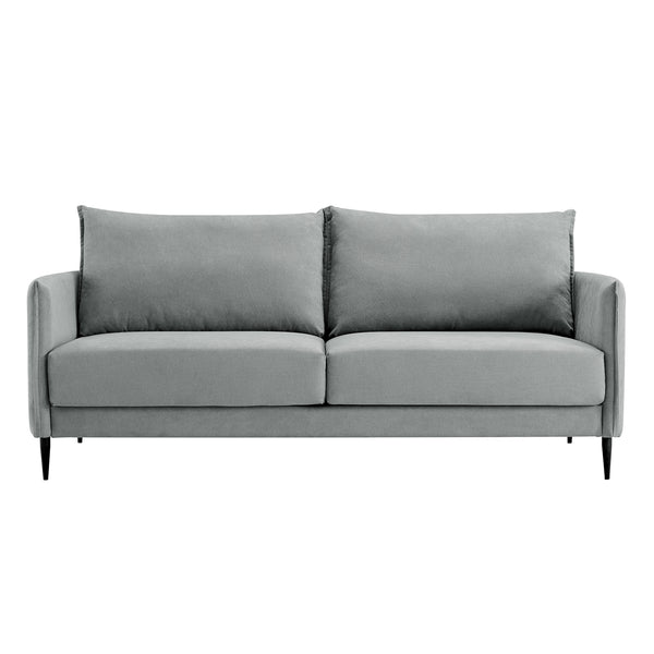 Bari Light Grey Brushed Fabric Sofa